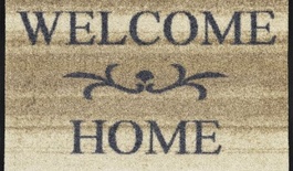 Dørmåtte Welcome Home beige 50x75cm