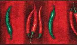 Gulvmåtte Hot Chilli 60x180cm