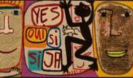 Dørmåtte Think Positiv 60x180cm