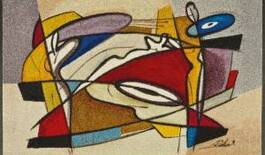 Gulvmåtte steady composition 75x120cm