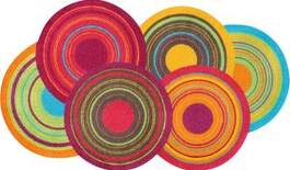 Måtte Cosmic Colours 70x120cm