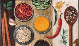 Dørmåtte Hot Spices 75x120cm