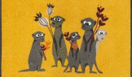 Dørmåtte Erdmännchen Pepe, Bo, Paco & Co. 50x75c