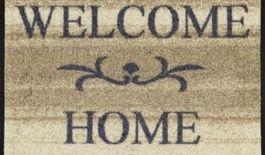 Dørmåtte Welcome Home beige 40x60cm