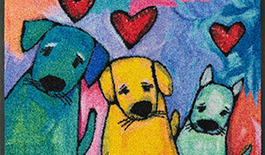 Dørmåtte Doggies 40x60cm