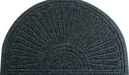 Gulvmåtte DUNE Halfmoon dark grey  55x85cm