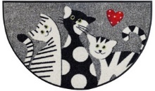 Måtte Round Cat Trio 50x85cm