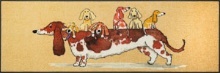 Gulvmåtte Woof Buddies 60x180cm