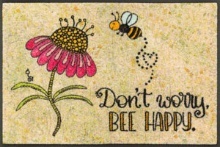 Måtte Bee Happy 50x75cm