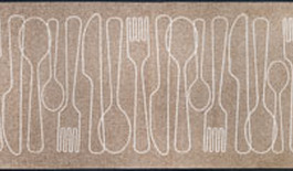 Dørmåtte Cutlery Symphony 75x90cm