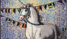 Dørmåtte Unicorn 50x75cm
