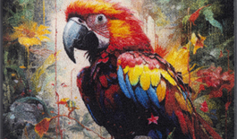 Gulvmåtte Parry McParrot 50x75cm
